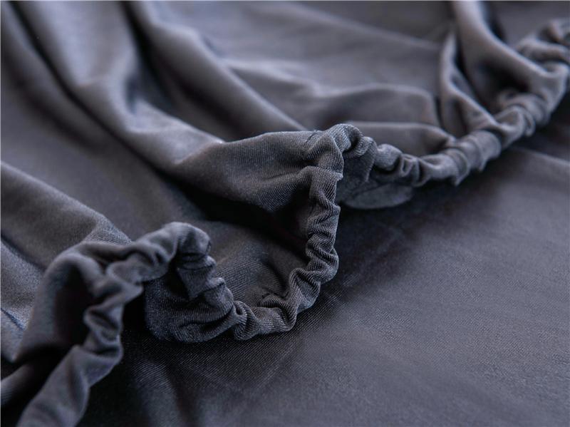 Corner Sofa Cover - Black - Adaptable & Expandable - Image 4