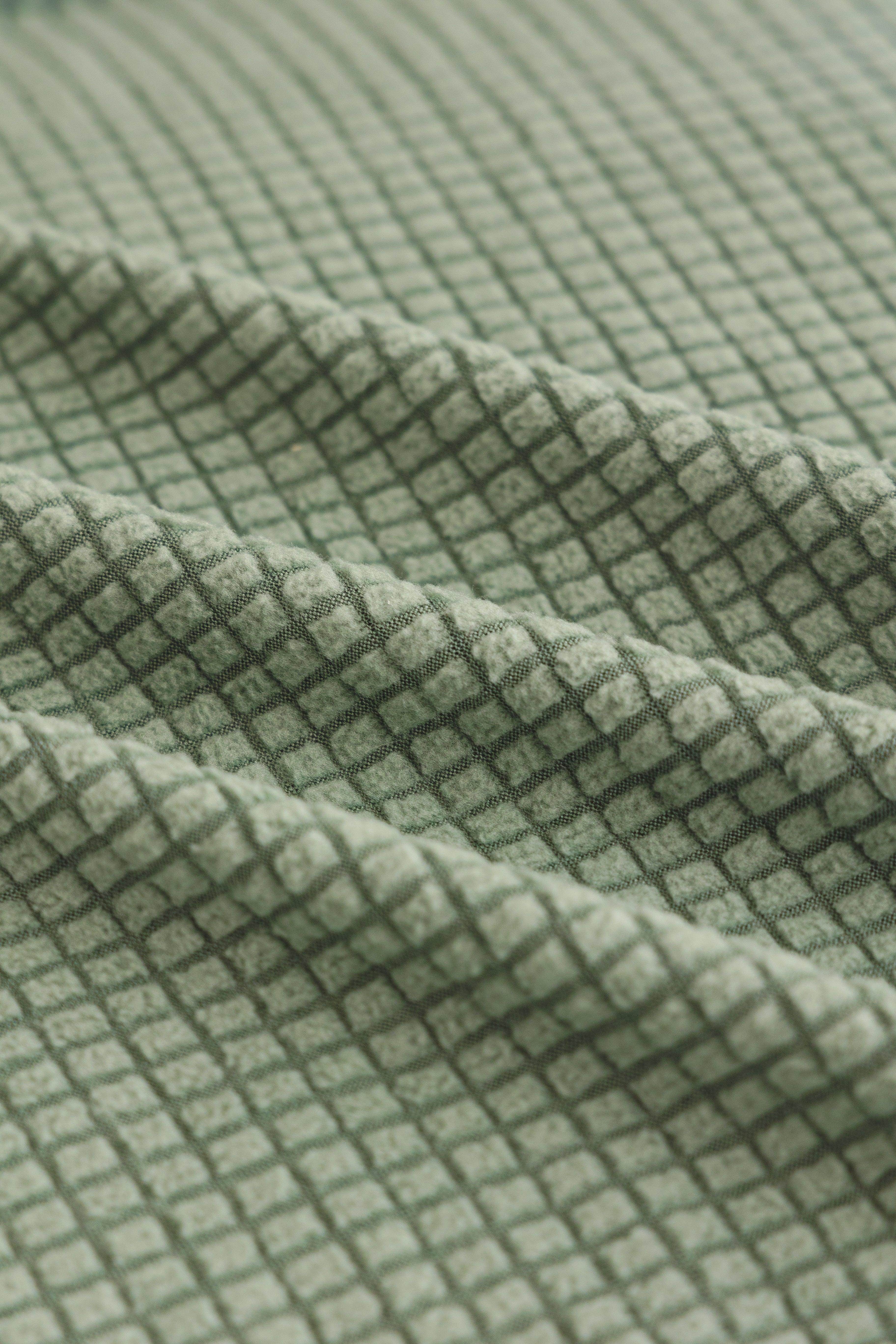 Sofa Cover - Narrow Jacquard - Light Green - Adaptable & Expandable - Image 5