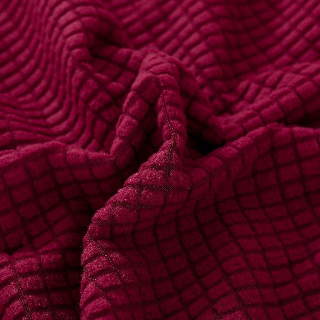 Sofa Cushion Cover - Narrow Jacquard - Red Garnet - Image 5