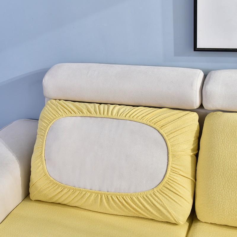 Sofa Cushion Cover Waterproof - Yellow - Image 7